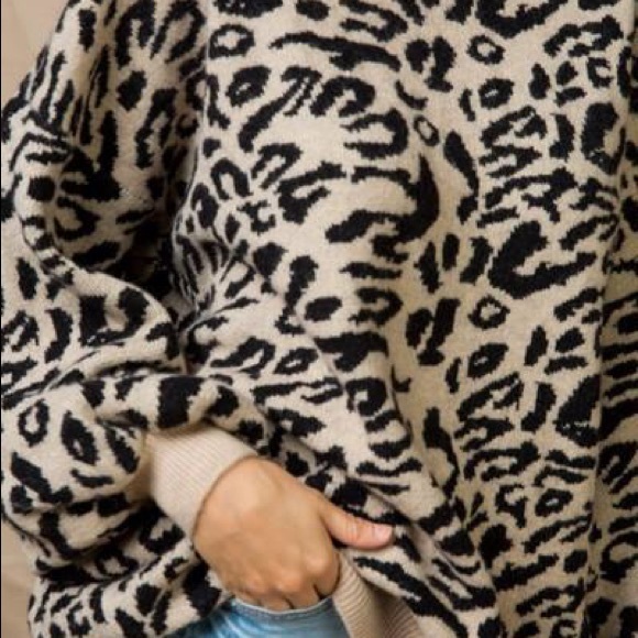 Sweaters - Leopard Print Sweater